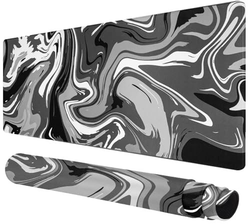 Rcege Large Mouse Pad for Desk - Gaming Mouse Pad with Non-Slip Base Stitched Edges, Desk Mat for Keyboard and Mouse