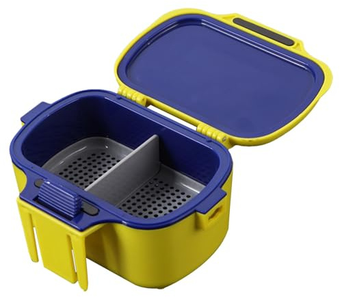 Récipient isotherme pour appâts de pêche – Boîte de pêche multifonctionnelle – Seau étanche pour appâts vivants avec cordon pour petits appâts vivants