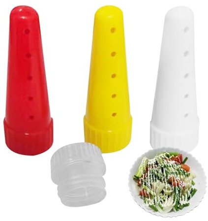 Beccuccio per condimenti per Insalata - Beccuccio a Prova di fuoriuscite per versare in Modo Fluido, Resistente per Olio e aceto | Bottiglia da spremere con ugello multiforo, Comodo Dispenser per
