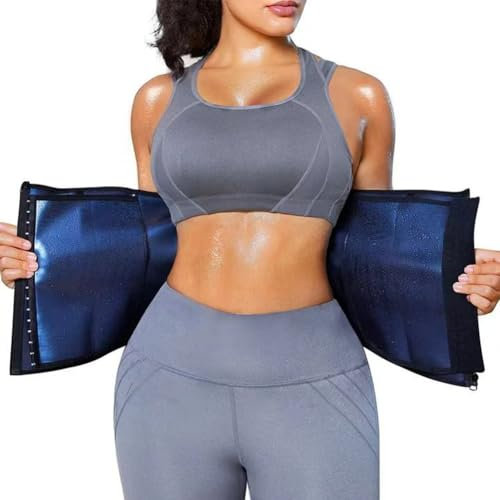FFWTPY Bauchweggürtel Verstellbarer Fitness Gürtel zum Abnehmen Schwitzgürtel Taillenformer Korsett Bauchweg Gürtel Waist Trainer Damen (S)