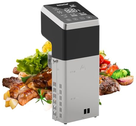 AnchorChef Sous Vide Maschine 1600W, IPX7 Wasserdicht, Kommerzieller Präzisionskocher, Schnelles Erhitzen, Timer, Genaue Temperaturkontrolle, Niedrigtemperaturgaren, Edelstahl, Leise, Platzsparend