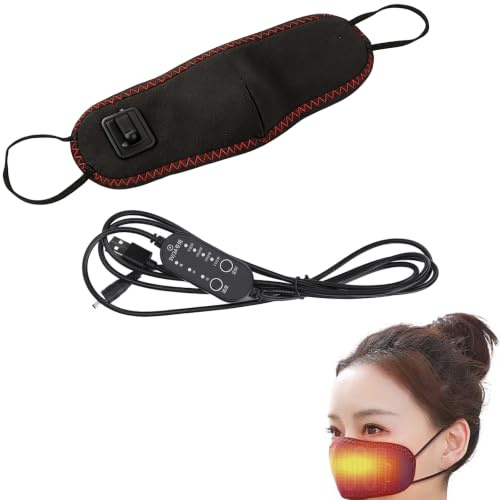 Cubierta Nasal Calefactada USB, Calentador Nasal Con Compresión Caliente | 3 Velocidades Máscara Nasal Calefactada Lavable Con Temporizador, Reduce Los Ronquidos Y Las Alergias, Mejora El Sueño
