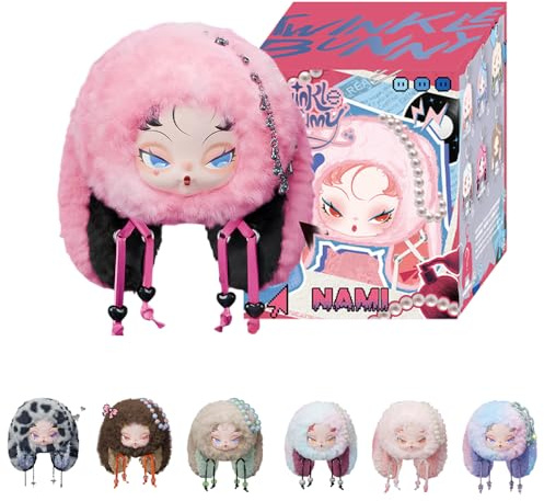 Nami Twinkle Bunny Series Plush Pendant Blind Box 1PC(1 of 7 Possible Styles) Cute Figures Collectible Toys Birthday Gifts (1Pcs Blind Box)