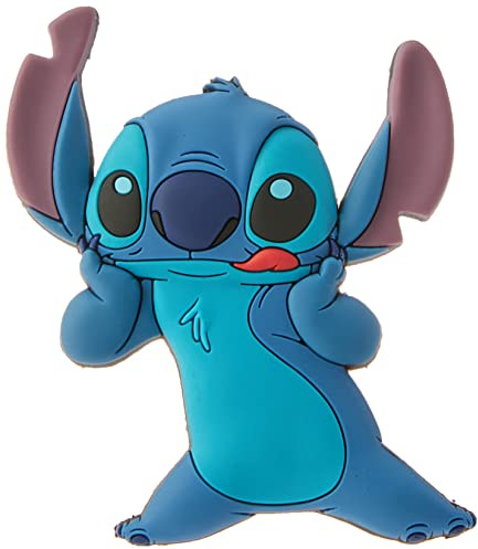 Disney Stitch - Magnete in PVC morbido al tatto, 10,2 cm