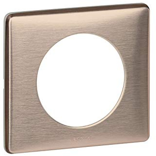 Legrand 068991 Plaque Céliane Métal 1 Poste, Copper