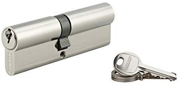 THIRARD - Cylindre à clé crantée 45 x 50 mm nickelé 3 clés