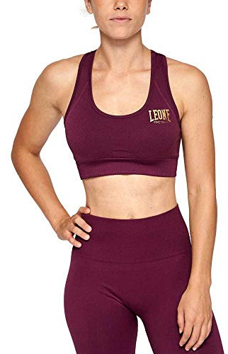 LEONE 1947, Logo Sports Bra Seamless Woman Lilac L ABX116