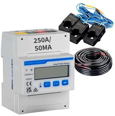 Avoltik Huawei Smart Power Sensor DTSU666-H 250A/50mA Stromzähler Stromsensor Smartmeter Leistungssensor für PV Anlage