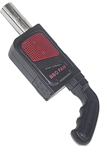 FONDOTIN Elektrischer Grillventilator tragbarer Handgrillventilator manueller Luftstrom für das Kochen im Freien schnelles Aufheizen Keine Batterie erforderlich
