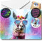 celebr8te 12x Party Lama Glitzer Einladungskarten - Für den Kindergeburtstag von Mädchen - Lustige Alpaka Geburtstagseinladungen +12 Umschläge +24 Sticker +12 Geschenktüten