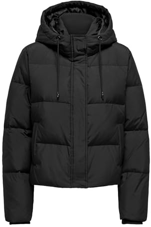 ONLY Femme Short Down Jacket Onlalice Noos Otw Veste Courte En Duvet, Noir, L EU
