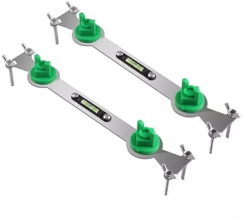 Sumsoctober Indicateur de niveau de tuyau d'eau en métal - Dispositif de nivellement de robinet de douche - Positionneur de douche - Valve de mélange pour installation de salle de bain