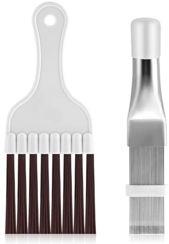 XURJUMI Lot De 2 Peignes De Nettoyage À Lamelles Pour Sèche-Linge - En Acier Inoxydable - Pour Climatisation, Radiateurs