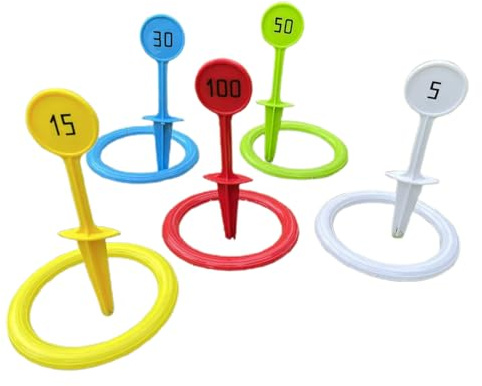 Juego De Lanzamiento De Anillos Al Aire Libre, Juegos Interactivos Infantiles para Jardín, Actividades para Familias Amigos Fiestas Interior Playa Casa Lago Césped Picnic