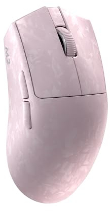 YUNZII M2 Dual 8K Wireless Gaming Mouse, PAW3395, 6-Level DPI(Pink)