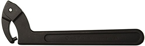 Williams JHWO-474 Adjustable Pin Spanner Wrench with Span Diameter of 2 to 4-3/4-Inch, Ideal for Adjusting Collars, Lock Nut Rings, and Bearings