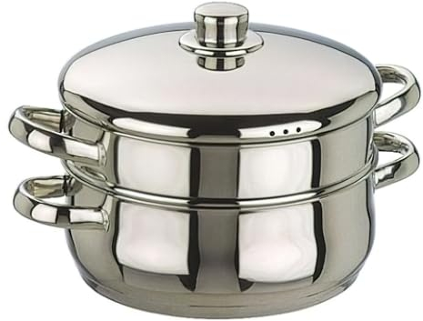 IBILI - Casserole vapeur Oslo, 24 cm, Acier inoxydable, Compatible avec l’induction