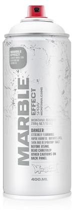 Montana Cans Montana Effect 400 ml Marble Color, White Spray Paint, 13.5 Fl Oz (Pack of 1)