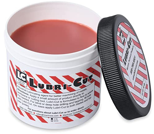 Lubri-Cut Pasta de corte para perforar metal, tubo de 10 onzas, cera de roscado y corte, líquido de corte de taladro, aceite de corte de taladro, lubricante para hoja de sierra, fabricado en los