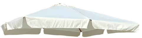 BricoShopping® Telo Ricambio Ombrellone Decentrato 3x4 m Impermeabile 220 gr/mq con Tasche per Ombrellone a Braccio 8 Stecche, Copertura 295x395 cm con Airvent