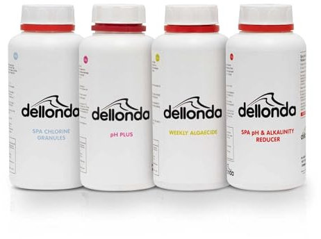 Dellonda Swimming Pool Starter Kit - Chlorine, pH Increaser, pH Reducer & Algaecide - DL63