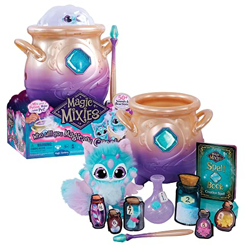 Magic Mixies - Blau, Zaubertopf mit weicher Überraschung, zaubere mit dem Zauberstab und den enthaltenen Zutaten, Giochi Preziosi, MGX01000.