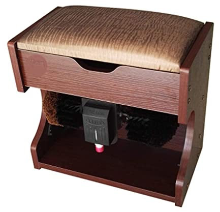 Cireuse à chaussures Cireuse à chaussures avec boîte de rangement et machine à coussin souple Cireuse à chaussures à induction automatique portable Cireuse à chaussures domestique et commerciale (A 5