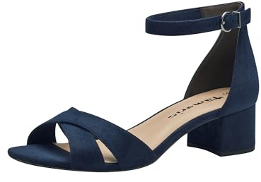 Tamaris Donna sandalo con tacco a blocco blu 38 EU