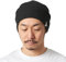 CHARM Slouchy Beanie Hut Baggy Baumwolle Strick-Mütze Elastisch Japanische Koreanisch Mode Sommer Winter Schwarz (Style B)