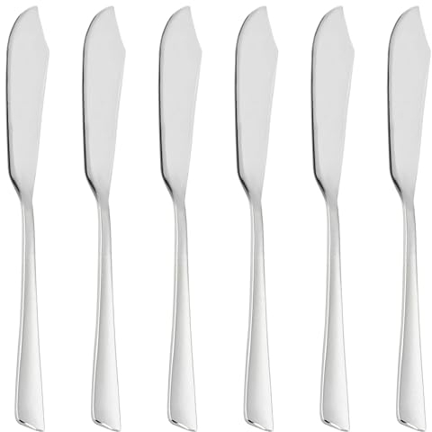 Fischmesser glänzend polierter Edelstahl 6 Stück fisch messer