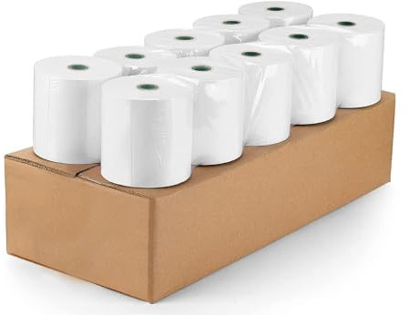 Amazinnov - Confezione di 5 rotoli 80 x 70 x 12 mm, 55 g/m² di carta termica di alta qualità per banconote: compatibile con tutte le marche, ideale per ricevute di cassa(80 x 70 x 12 mm, Lot5)