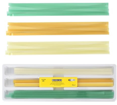 75 Pezzi Strisce Sbiancanti Dent, 4mm x 145mm Strisce per Lucidare, Portatile Resistente All'usura Dentale, Kit di Strumenti, Strisce per la Lucidatura dei Denti con Finitura Lucida