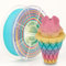 LVVJ3D 3D Drucker Filament, Matte Rainbow PLA Filament 1.75mm, Multicolor Regenbogen PLA Filament, 1 kg/Spool