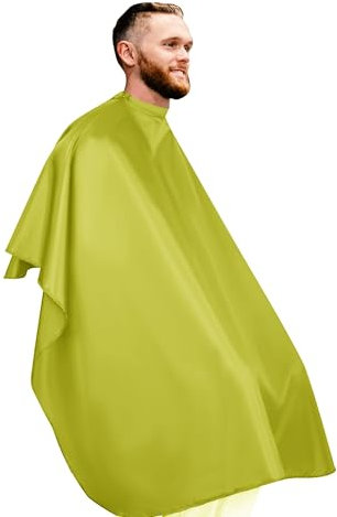 Mantella parucchiere colore verde chiaro, Mantella Taglio Capelli a Tutta Lunghezza, 125x145cm verde chiaro Mantellina Parrucchiere, mantella barbiere leggera