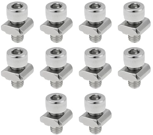 SG Store 10Pcs M8 T-Slot Nuts Stainless Stee fits 30 Series Aluminum Profiles with M8 Screw