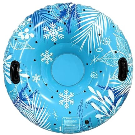 Pneumatici da neve Gonfiabili Con Maniglie, SnowTube Slittino Bob Slittino, Pneumatico Per La Neve Slitta, Tubo Da Neve Gonfiabile Con Due Maniglie, Antigraffio E Resistente al In PVC