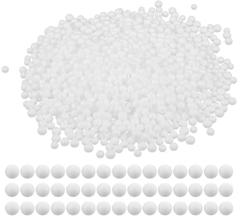 Toyvian 1 Bag Bean Bag Refill Bead Foams Particles 250g White Lightweight Safe Filling for Craft Making and Floral Decoration