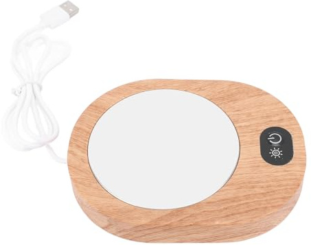 Qudinip Scaldatazze USB, Scaldatazze Elettrico Antiscivolo a Riscaldamento Rapido con Elevata Tenuta Anti Invecchiamento, Ampia Area di Riscaldamento per Tazze in Vetroceramica e Acciaio
