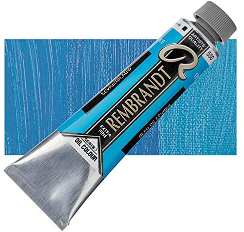 Talens : Rembrandt Oil Paint : 40 ml Tube : Sevres Blue