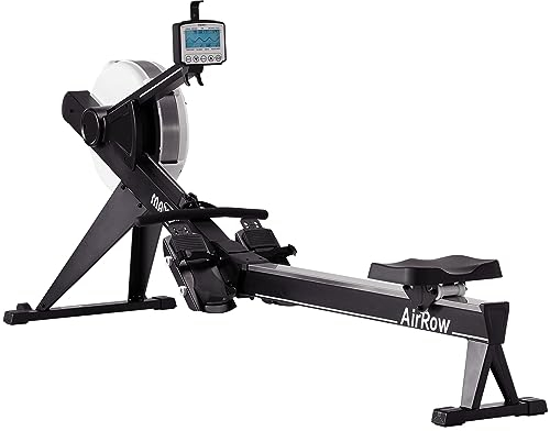MAXXUS Rudergerät AirRow - Klappbar, Luftwiderstand, Platzsparend, mit LCD-Monitor - Rudermaschine für Zuhause, Fitness, Cardio & Krafttraining