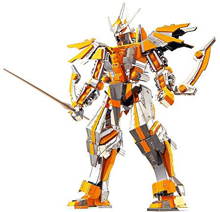 Piececool 3D Puzzle Metal Double Knife Mech Warrior, Red Knight Craft Model Kits for Adults to Build, 3D Puzzles Adult Teens for Stainless Steel, Ideal Gifts, Home Decoration, Collection, 285 Pieces