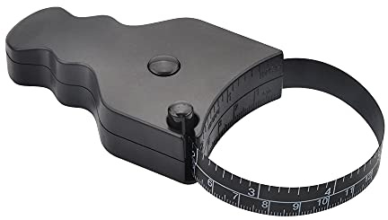 WINTAPE Mètre ruban pour le corps - 150 cm (60), utilisation à une main, design compact et ergonomique - Moyen précis et confortable pour perdre du poids et faire travailler les muscles (noir)