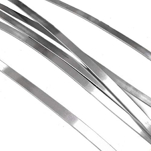 BBDMind Filo rettangolare in argento sterling 925, filo piatto, anello vergine, lunghezza 100 mm, filo per la fabbricazione di gioielli (3 x 1 mm (100 mm), Argento sterling