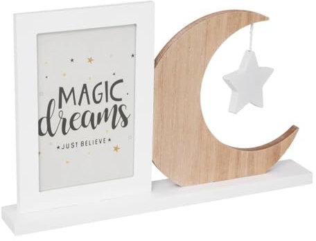 Atmosphera - Cadre Photo Enfant Lune - Bois et Verre