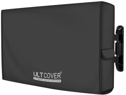 ULTCOVER Waterproof Outdoor TV Cover 55-59 inch, Black