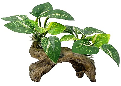 Smoothedo-Pets fish tank decorations aquarium decor ornaments betta leaf pad hammock/Driftwood Ornaments (Type-C), (GZDY)