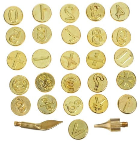AKOOSY 2 Set Punte per Pirografia in con Strumento Portatile per Incisione su Legno Pelle e Carta Kit Creativo per Marchiatura e Bricolage