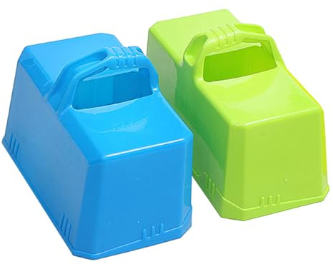 LALADEFIEE 2 pièces Moule à Briques de Neige Léger avec Poignée Jeu Extérieur Hiver pour Construire Château Igloo et Murs de Neige et Sable pour Garçon Fille Couleur Couleur Aléatoire