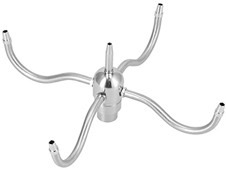 Masyrt DN25 G1 rosca hembra Waterscape Boquilla giratoria Acero inoxidable 4 Brazo Aspersor Rociador de Fuente Rotación
