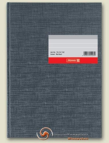 König & Ebhardt König und Ebhardt König & Ebhardt 8611310 Geschäftsbuch (A4, mit beweglicher Kopfleiste, kariert, 80g/m², 96 Blatt, Fadenheftung, mit Seitenzahl)